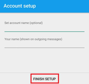 Account Setup Complete